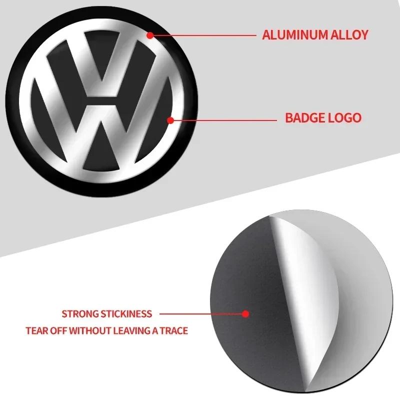 Für VW Volkswagen Jetta MK5 Golf 4 Stück 56mm Auto Radnabendeckel Logo Aufkleber Für Volkswagen VW Touran Käfer Golf Passat Je
