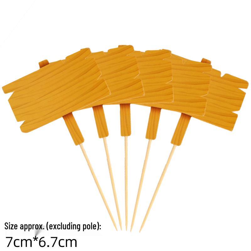 50-Piece Blank Insert Cards for Cake Decorations and Celebrations