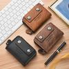 Schoolbag1011 new card bag men's wallet short organ women's card clip change bag daily storage spot tide