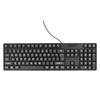 Wired Large Print Keyboard for Elderly 104 Keys Large Character Plug and Play USB Keyboard ABS Wired Keyboard for Laptop