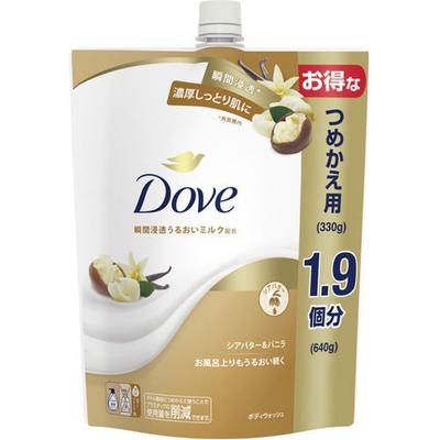 Dove Body Wash Shea Butter   Vanilla Refill 640g