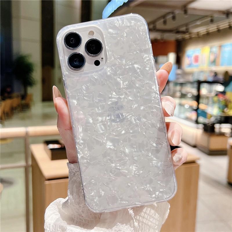 Beach-Style Shell Pattern Phone Case for Apple 16/17 PRO, 13, 12, 11/XR - Drop-Proof & Protective Cover