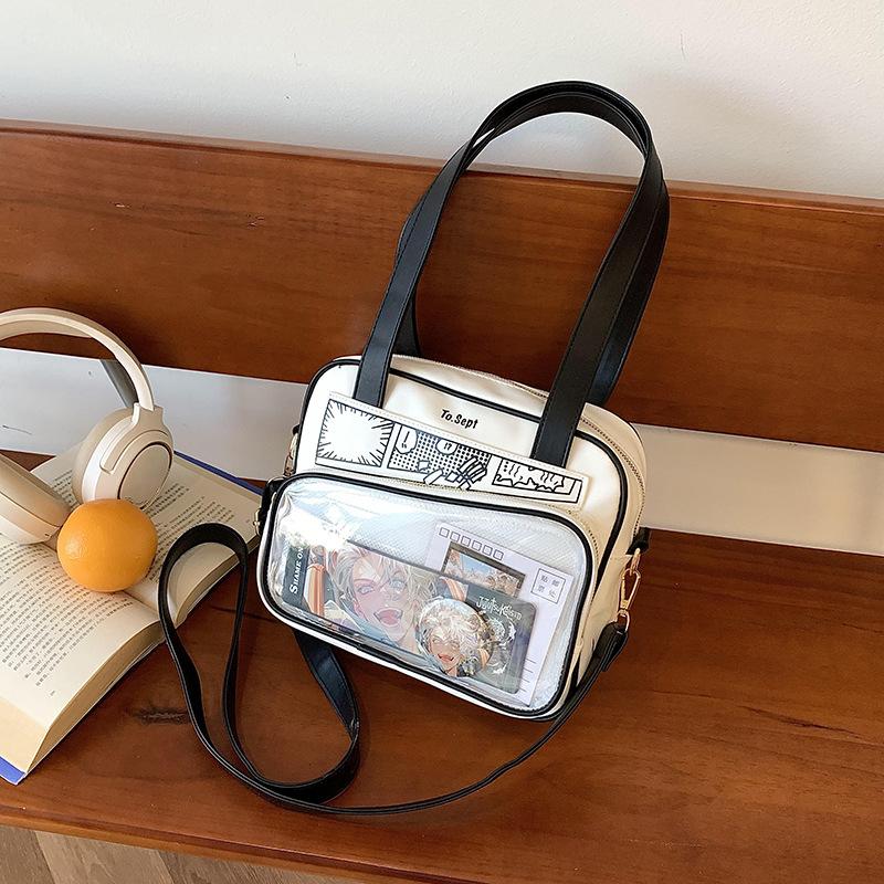 

Small food intake pain bag, casual student crossbody uniform bag, girls second-dimensional daily diagonal shoulder handbag