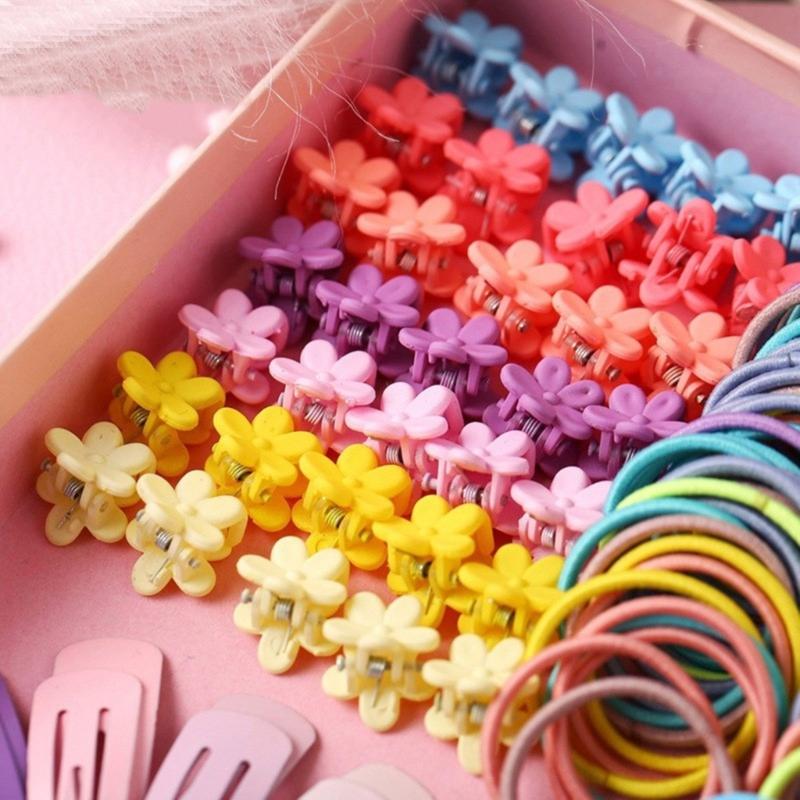 2024 Hair Ties Set Colorful Hairpin Pack Hairband Hairpins Collection for Women