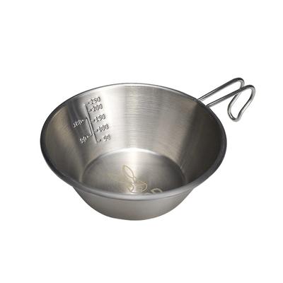 Tasse Sheraco en acier inoxydable DOD USA, taille normale et peu profonde, SC1-764-SL, argent