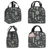 Curiosities Bone Skull Insulated Lunch Bag for Kids School Cooler Thermal Food Box Tote Leakproof Lunch Boxes Container
