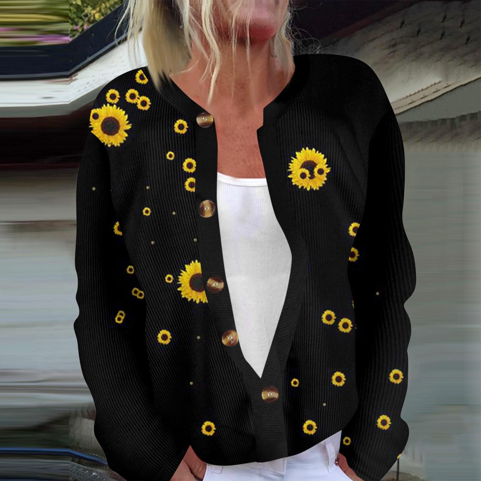 

Жіноча модна різдвяна куртка зі сніговиком і сніжинками з довгим рукавом, кардиган XXXL чорний