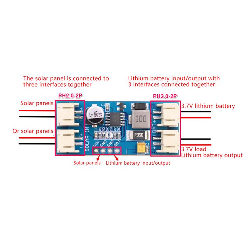 Cn3791 Mppt Ayarlanabilir Güneş Şarj Paneli 3.7V 18650 Lityum Pil Şarj Kartı 6V/9V/12V Pwm Aşırı Gerilim Koruması