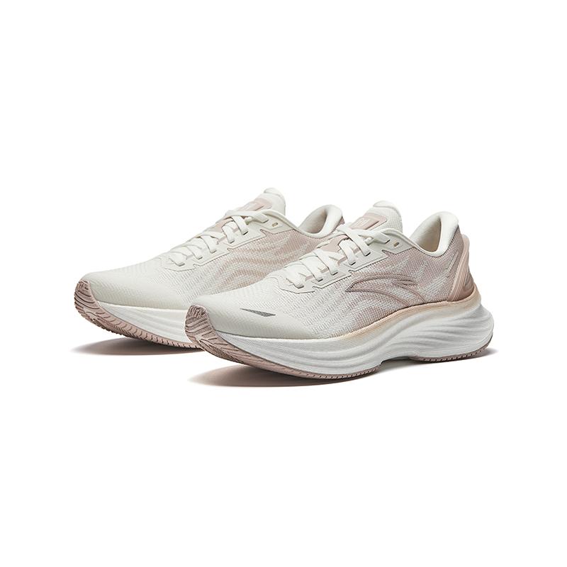 Anta Creative SE Fashion Versatile Comfortable Non-Slip Wear-Resistant Low-Top Casual Running Shoes Women Sneaker Ivory-White Lotus-Gray 922515507-2