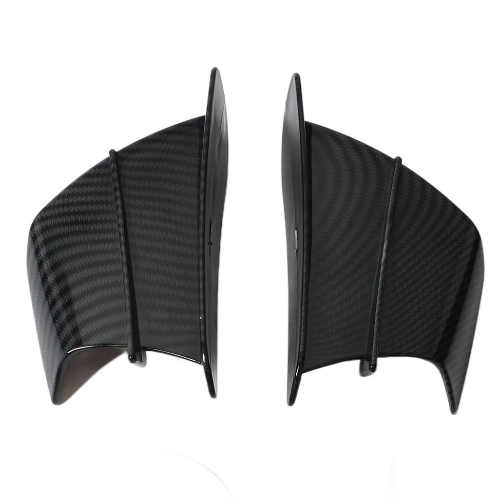 1 Pair Motorcycle Aerodynamic Wing Carbon Fibre Style Side Fairings Winglets Universal Fit