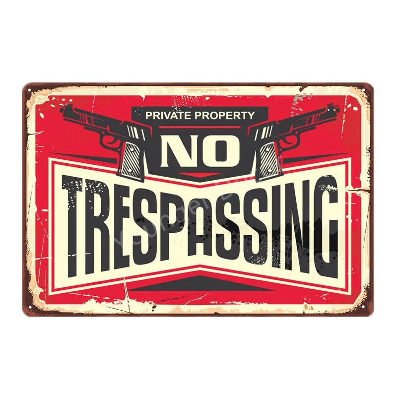 No Parking Metal Signs Tin Poster Caution Danger No Smoking Wall Art Painting Advertising Board Vintage Home Decor YI-212