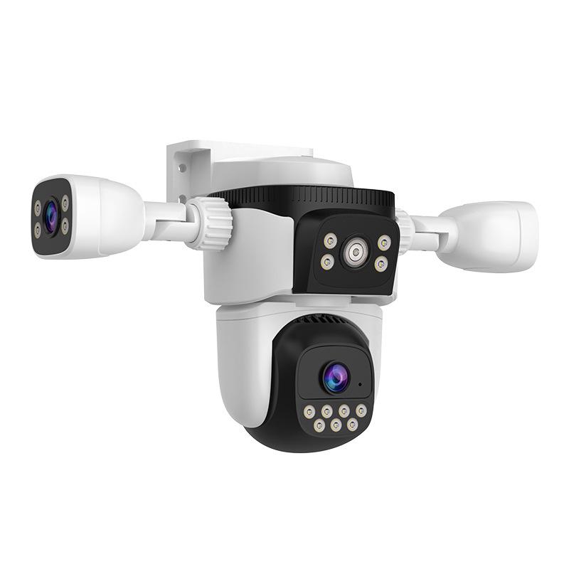 Outdoor 360° Multi-Lens Camera with Triple-Screen Monitoring