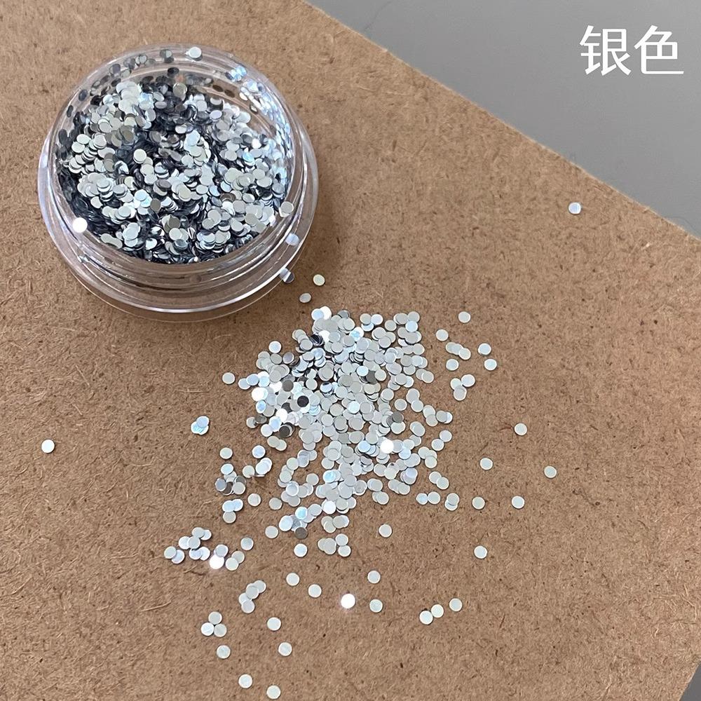 

Мини Сверкающий Круг Глиттер Украшение для Ногтей Волна Точка Ретро Простой Стиль Черный Золотой Лазерный Нейл-Арт DIY Аксессуары