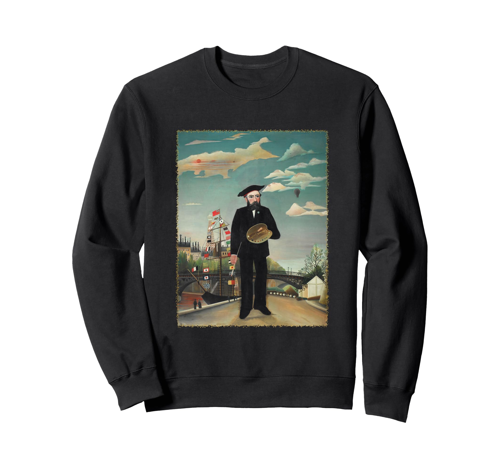 Self:Portrait Landscape, by Henri Rousseau Self-Portrait Sweatshirt