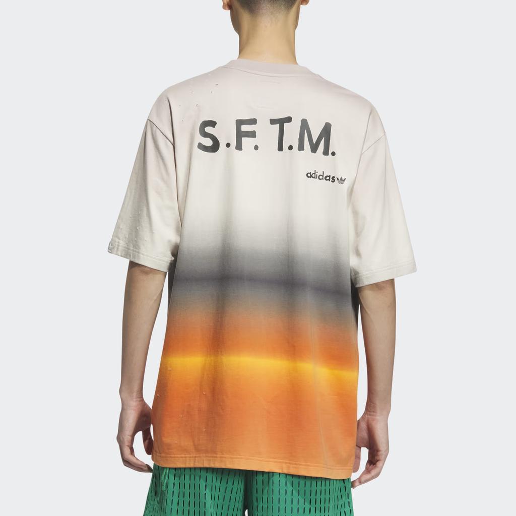 adidas x Song For The Mute Short-Sleeve Shirt Beige/Orange Unisex Tops Multi-Color IU3296