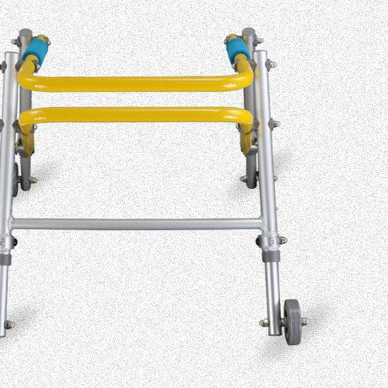 Four-Wheel Children's Walker for Lower Limb Rehabilitation