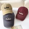 Spring and Autumn New Soft Top Hat Women's Fashion Letter Embroidery Shade Baseball Cap Washed Versatile Cap Men