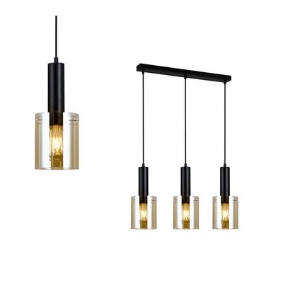 Lampa Wisząca Sardo PND-5581-3-BK+AMB Italux