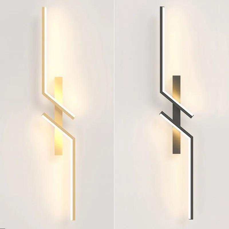 Lampade da Parete a LED a Striscia Lunga per Camera da Letto Soggiorno Luci da Parete a LED per Interni Applique da Parete per Corridoio Passaggio Lampada da Interno AC85-265V