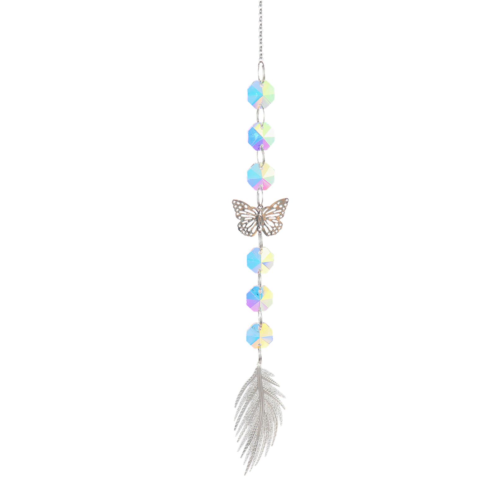 Crystal Hanging Window Prisms Wind Chimes Ornaments Hanging up Directly