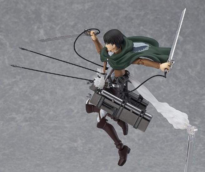 Figma Attack on Titan Levi Měřítko mimo měřítko ABS & PVC malovaná pohyblivá figurka Re-sale 200304