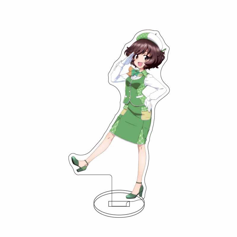 GIRLS und PANZER Nishizumi Miho Isuzu Hana Acrylic Stand Model Plate Keychain Desk Decoration Friends Gift Figure Display
