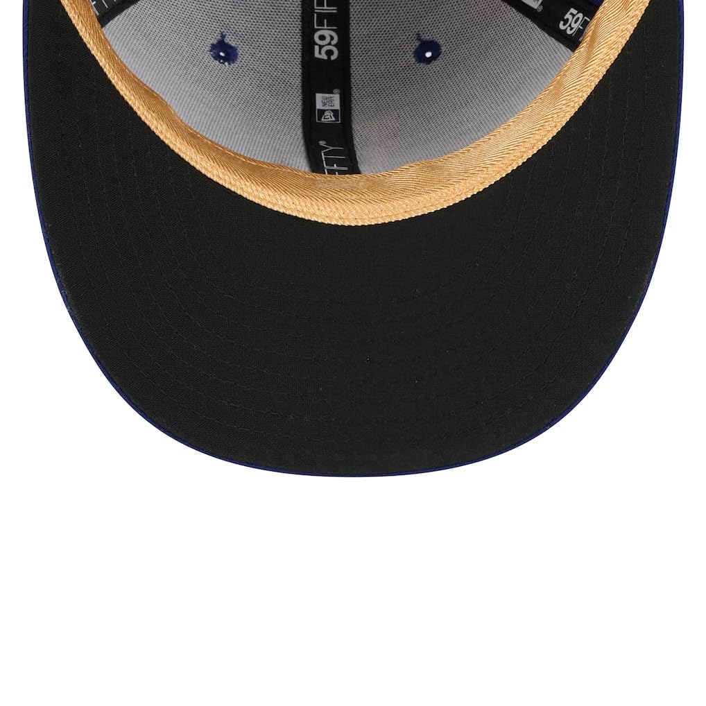 [New Era] 7 (approx. 55.8 Cm) 2025 Gold Collection Overseas Import Cap LP59FIFTY Los Angeles Dodgers MLB 2025 GOLD COLLECTION FITTED CAP ROYAL BLUE