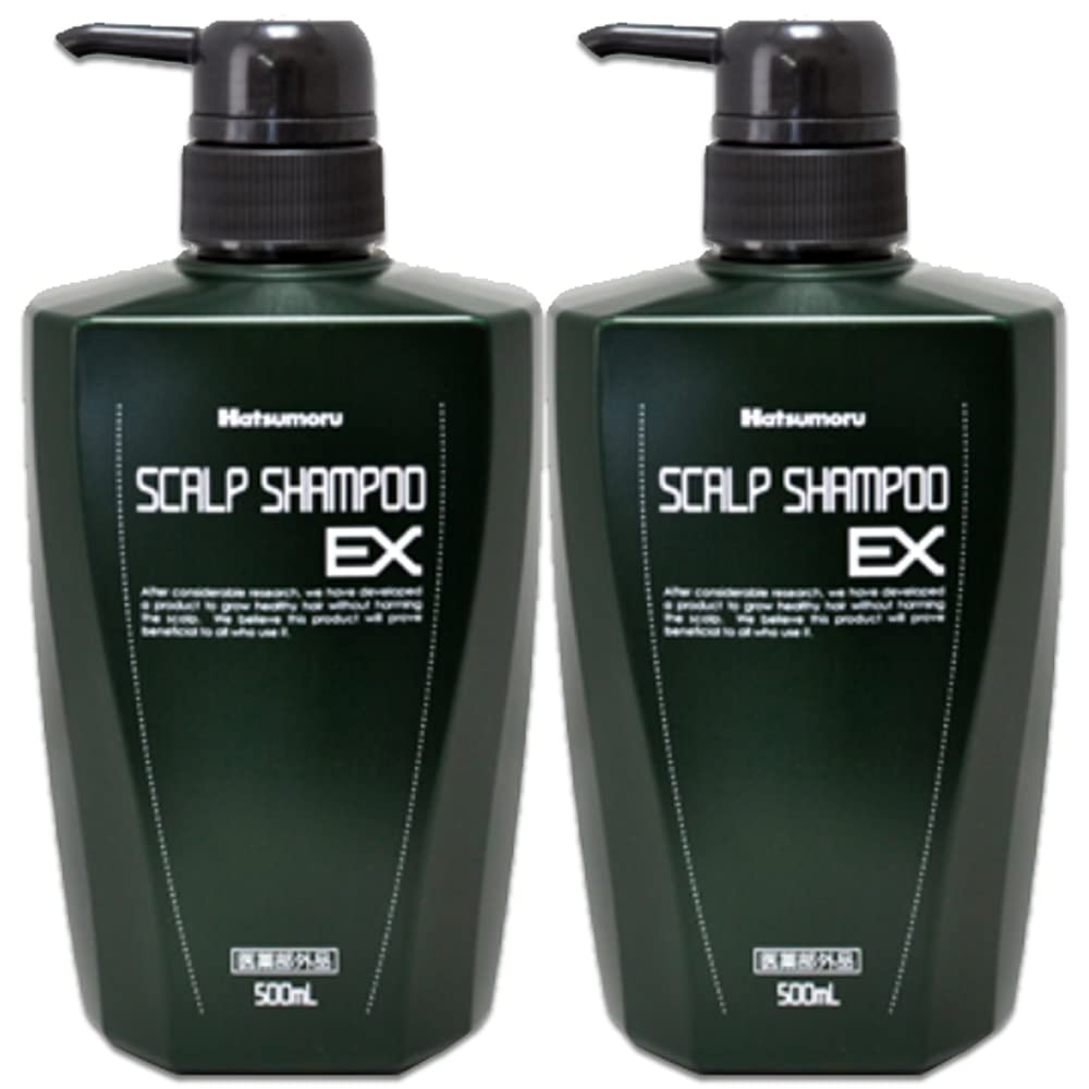

[Quasi-drug] Hatsumor Medicated Scalp Shampoo EX 500mL x 2 set [Tamura Jisho-do] Think about your hair environment