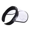Empty Plastic Protective Cap Lightweight Uv Sun Shield Hat with Clear Face Cover for Biking Motorcycling Hiking Walking and
