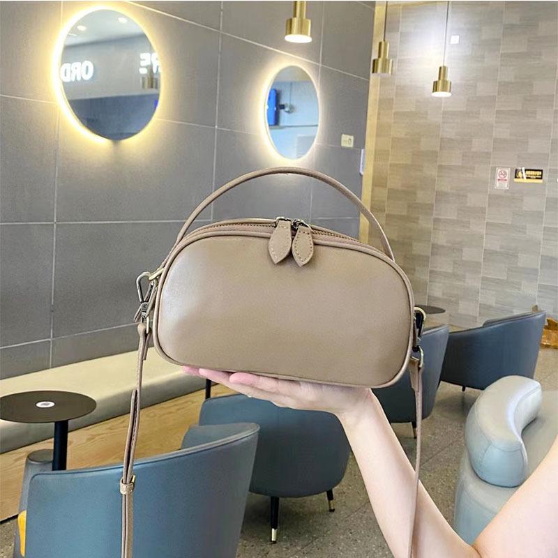 Luxury Women's Genuine Leather Crossbody Handbag - Versatile Mini Cowhide Design