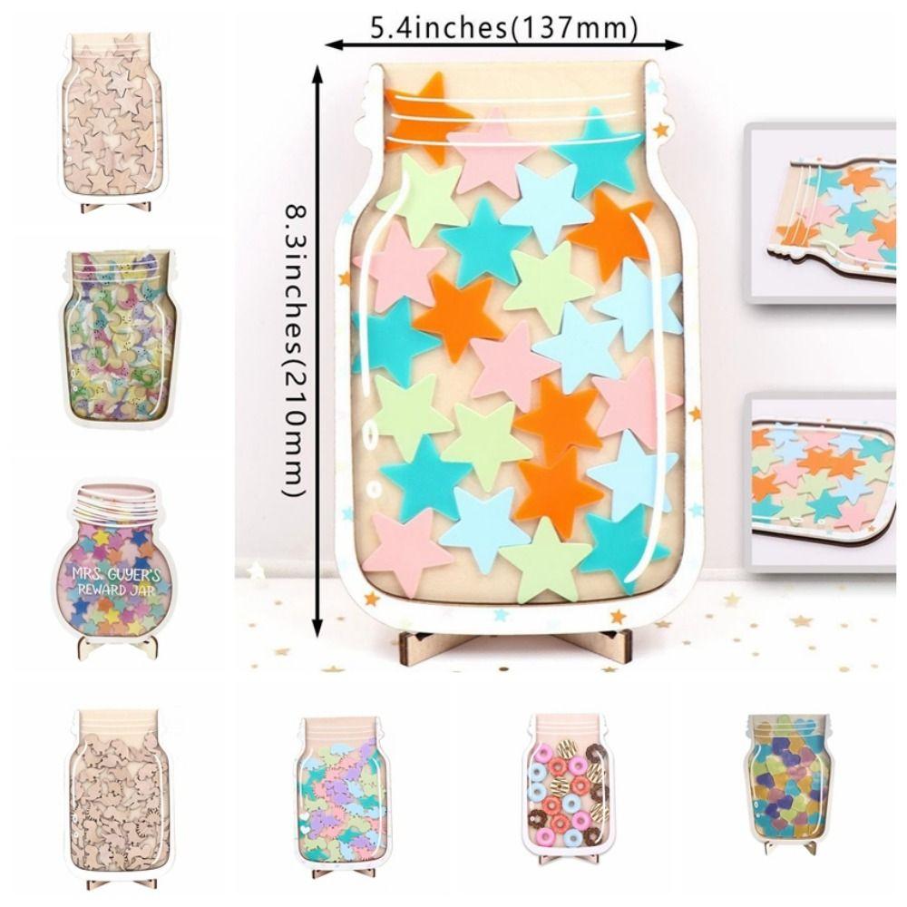 Heart Positive Behavior Rewards Jar Wooden Classroom Reward Jar With Tokens  Girls