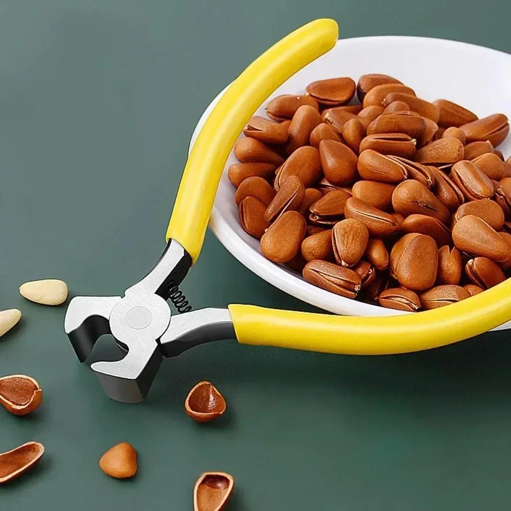 Pinienkernschäler, Melonenkernzange, Edelstahl, zum Knabbern von Melonenkernen, Lazy Artifact, Kürbiskern, kleine Nusszange, Schalenöffner