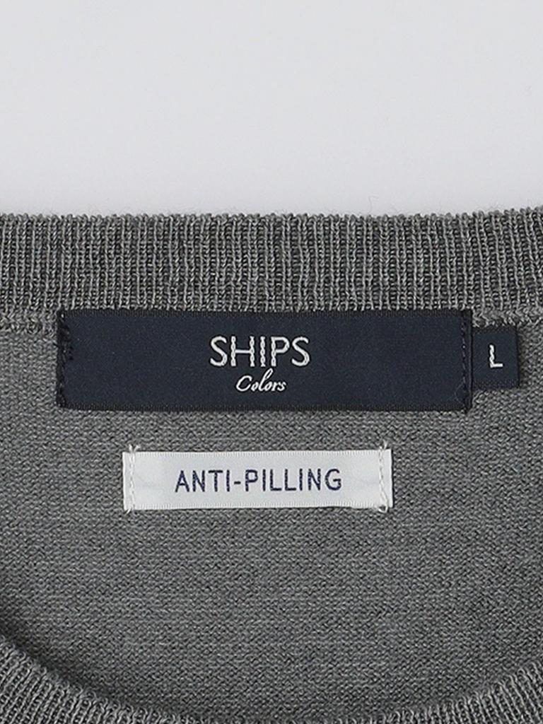 Ships Colors Hand Washable Anti-Pilling 12 Gauge Crew Neck Knit 216060001 Gray Medium