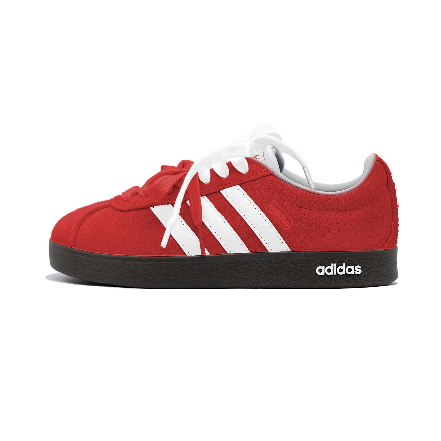 

Adidas VL COURT 2.0 Low top Skateboard Shoes Unisex Red HQ1802(Team140-) 40⅔