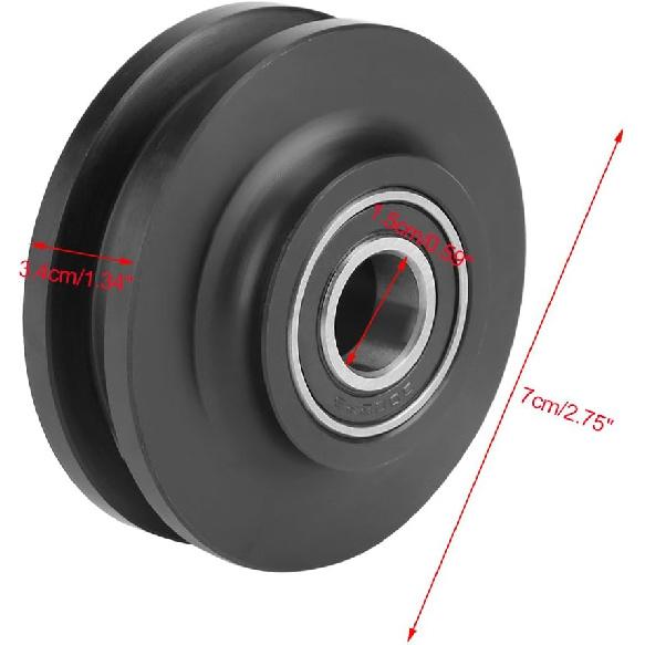 2Pcs Barn Door Pulley for Crane Track - Sliding Door Wheel Closet Hardware Roller