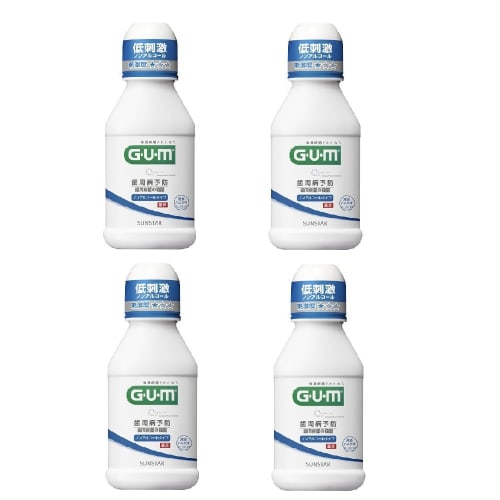 Sunstar Gum Dental Rinse, Non-Alcoholic, 80mL X 4