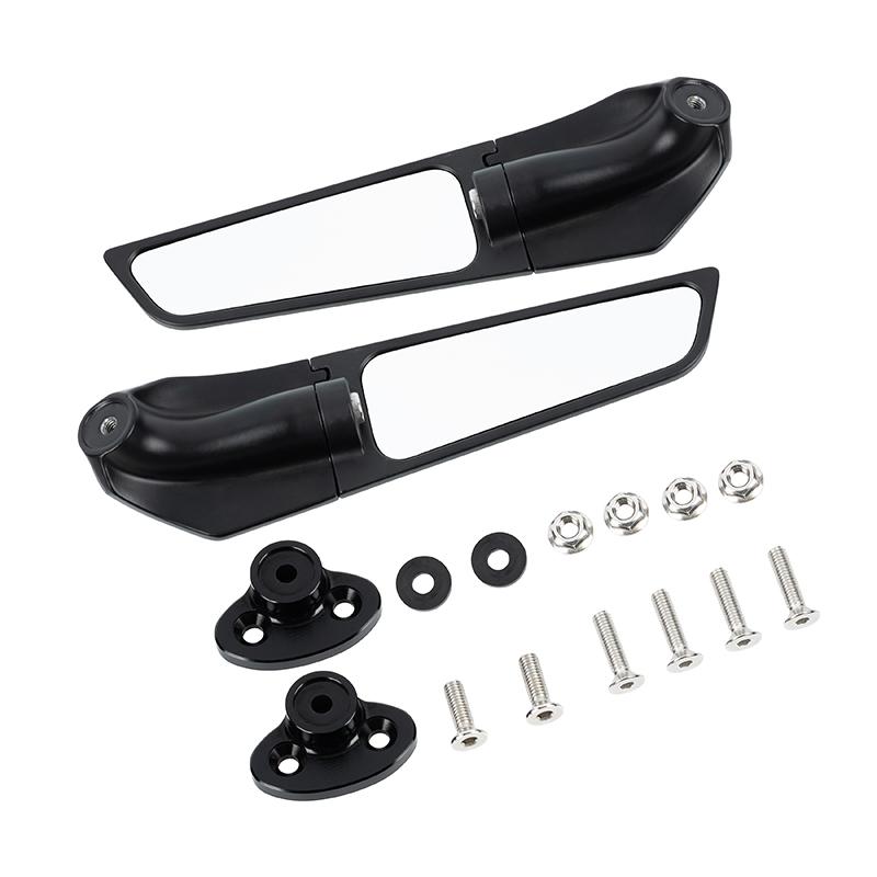 Modified Motorcycle Rearview Mirrors Wind Wing Adjustable Rotating Side Mirrors for BMW S1000RR 2009-2018