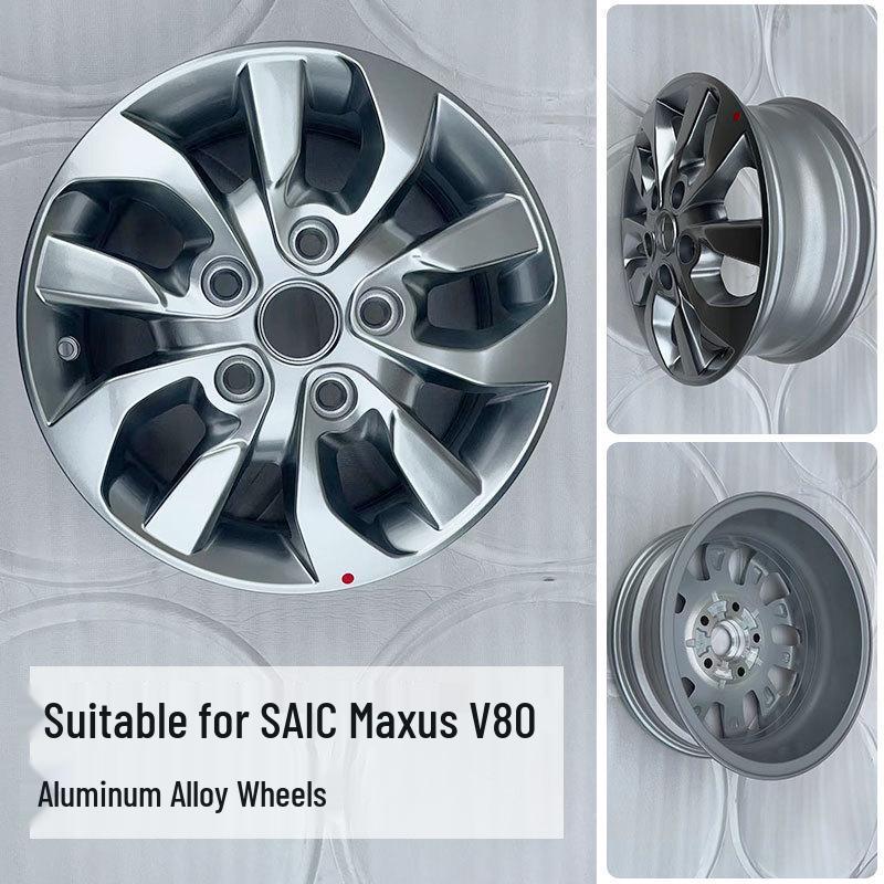 Compatible 16-inch Aluminum Alloy Wheel Hub for SAIC Maxus V80 - New Front and Rear Wheels