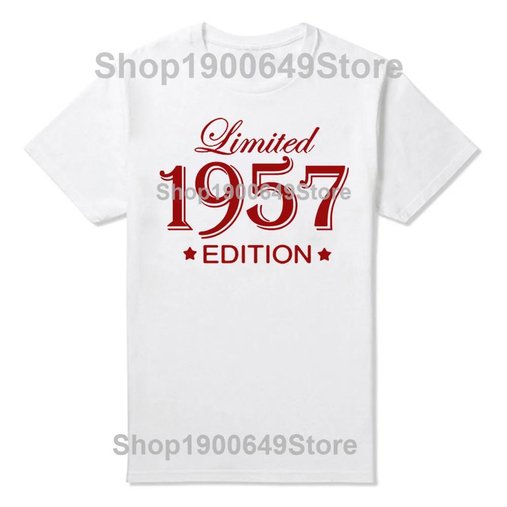 New Men Summer Style Limited Edition 1957 T Shirt Oversize Printed Casual Tee shirt Casual Short Sleeve Vintage Couples TShirt