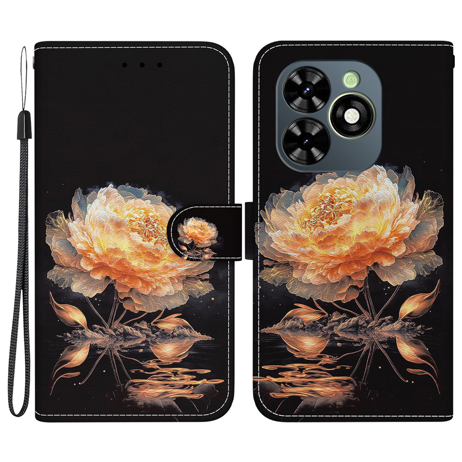 

For Infinix Smart 8 4G/ Smart 8 HD 4G/Hot 40i Case Pattern Printing Phone Wallet Cover B