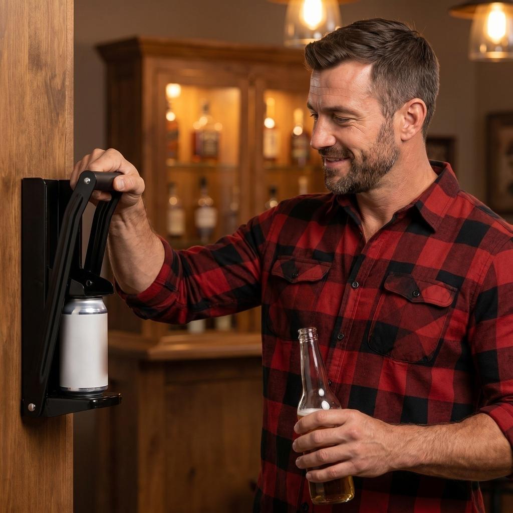 Trituradora de Latas Multifunción para Latas de Aluminio y Botellas - Herramienta Compacta de Reciclaje para Cocina