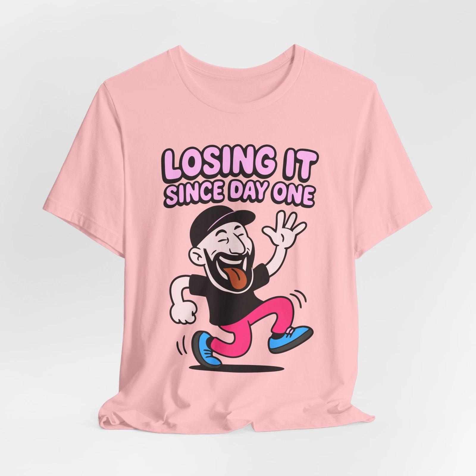 

Funny Fisher Tee – “Losing It” Graphic, Unisex Shirt for Anglers with Humor S