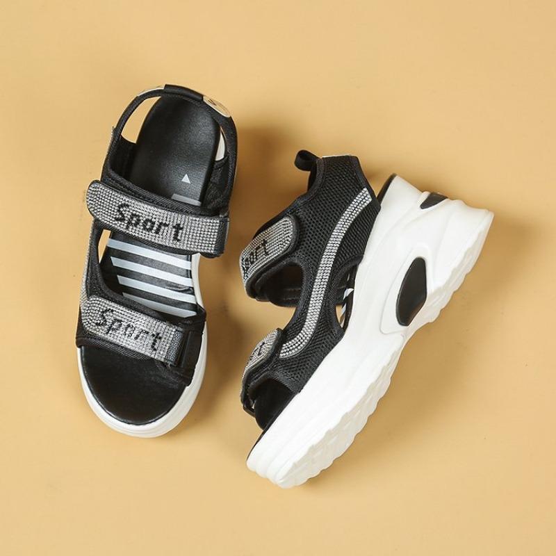 Plus Size Wedge Sports Shoes with Thick Sole - Lightweight and Comfortable Sandals for Women