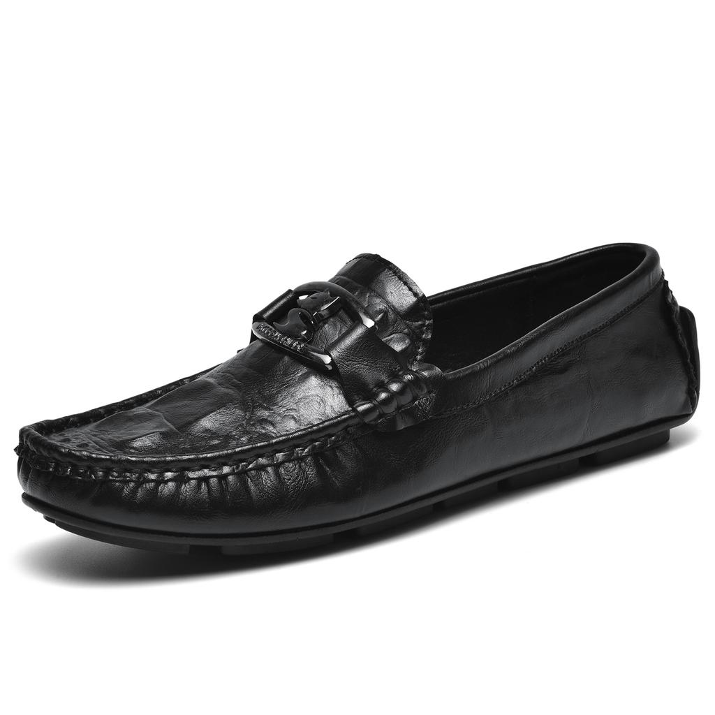 Fashion Luxury Men Penny Loafers Leather Slip On Casual Business Shoes New Mens Wedding Party Flats Office Fashion Dress Men's Shoes