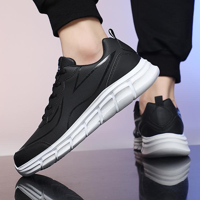 2024 New Casual Shoes Pu Waterproof Lightweight Walking Shoes Men Sneakers Running Shoes 48 Footwear Zapatillas Hombre Men Shoes