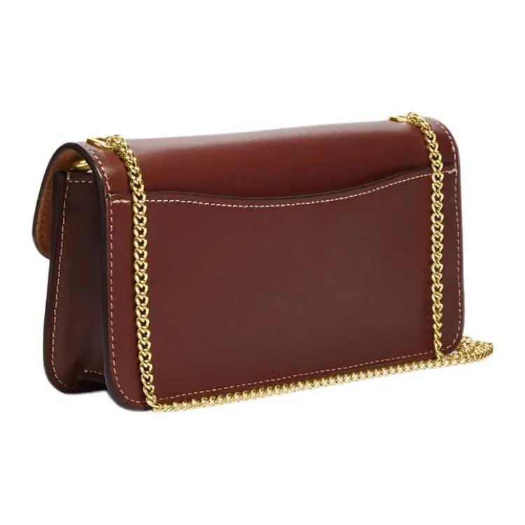COACH Morgan Canvas Calfskin Shoulder Bag , Crossbody Bag Large Women's Red Beige (Unisex) Crossbody Bags CH738 IMNAM