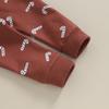 Christmas Baby Boys Girls Clothes Set Candy Cane Print Sweatshirt+Pants 2pcs Suit Kids Casual Outfits