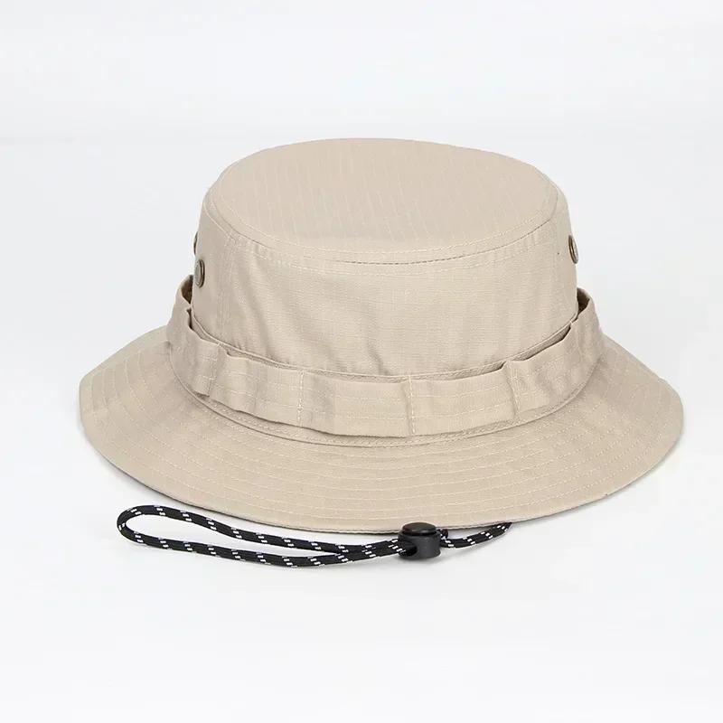 Big Size Men'Swindproof Sun Hat Women'S Bucket Hats Buni Hat Foldable Uv Resistant Beach Fishing Summer Big Head Fisherman Cap