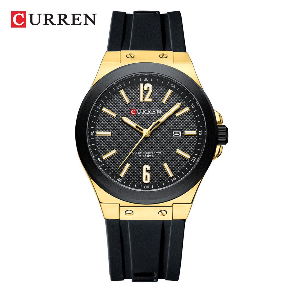CURREN 8467 Men s Waterproof Quartz Sports Wristwatch with Calendar