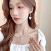 Necklace Women's Light Luxury Design Fashionable Earring Set Fashionable Jewelry Collarbone Chain Daily Accessories